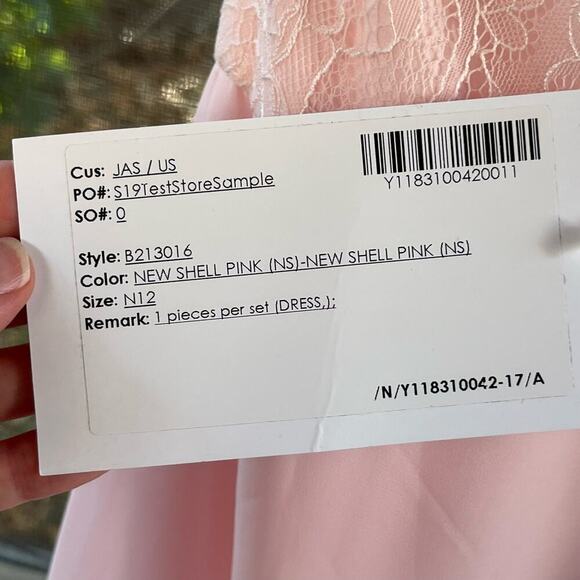B2 Jasmine Shell Pink Bridesmaids Dress Size 12. NEW - Picture 10 of 12